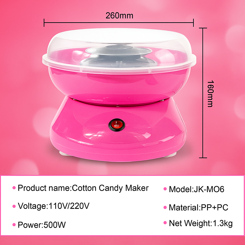 MAQUINA PORTATIL PARA HACER ALGODON DE AZUCAR