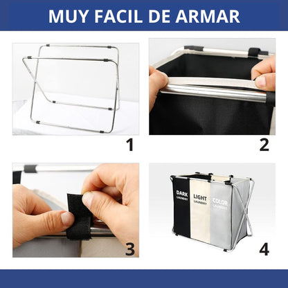 CESTA DE ROPA SUCIA "CLEANING TOTAL"