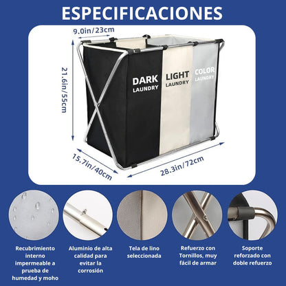 CESTA DE ROPA SUCIA "CLEANING TOTAL"